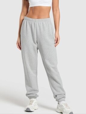 Gymshark Rest Day Sweats - Light Gray Marl, size Small